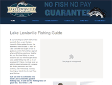 Tablet Screenshot of lakelewisvilleguide.com